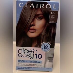 Nice'n Easy 10 Medium Ash Brown Hair Color 5A and Root Touch Up Stick Bundle